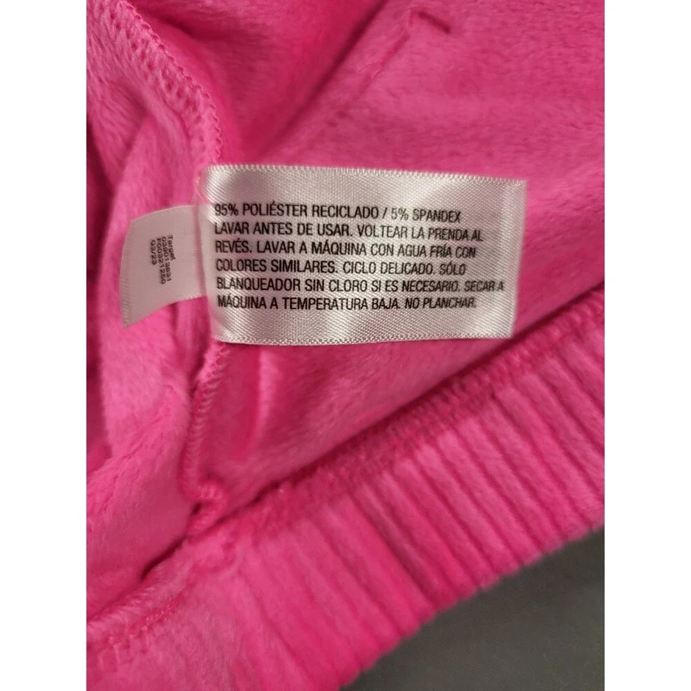 All In Motion Girls XL 14 Pink Ribbed Fleece Hoodie & Pants Matching Set 2pc